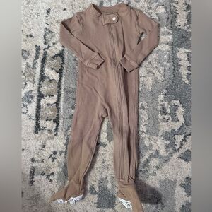 Burt's Bees Brown Kids One Piece Footie